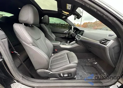 2021 BMW M440Xi из США, поврежденный, VIN WBA13AR09MCF20741